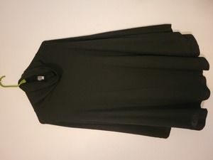 Black turtleneck poncho